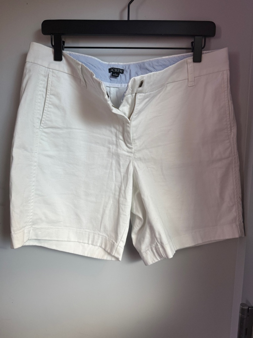 Vintage J.Crew White Cotton Bermuda Shorts